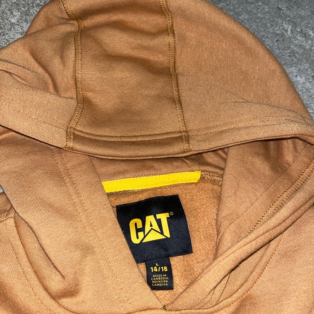 CAT hoodie size Large in boys